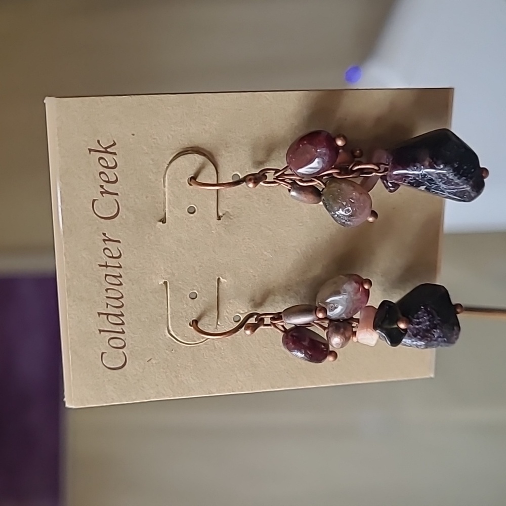 Coldwater Creek Earrings Tourmaline Bauble Earrings NWT